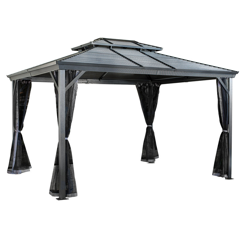 Sojag Ventura II Gazebo 3m x 3.7m, 273cm H x 297cm W x 362cm D