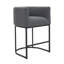 Tabouret rembourré à hauteur de comptoir avec structure en métal-1414249793