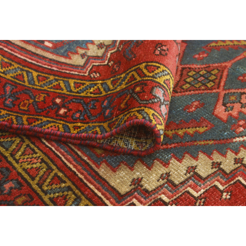 One-of-a-Kind 3'3" X 8'4" 1980s Runner Wool Area Rug in