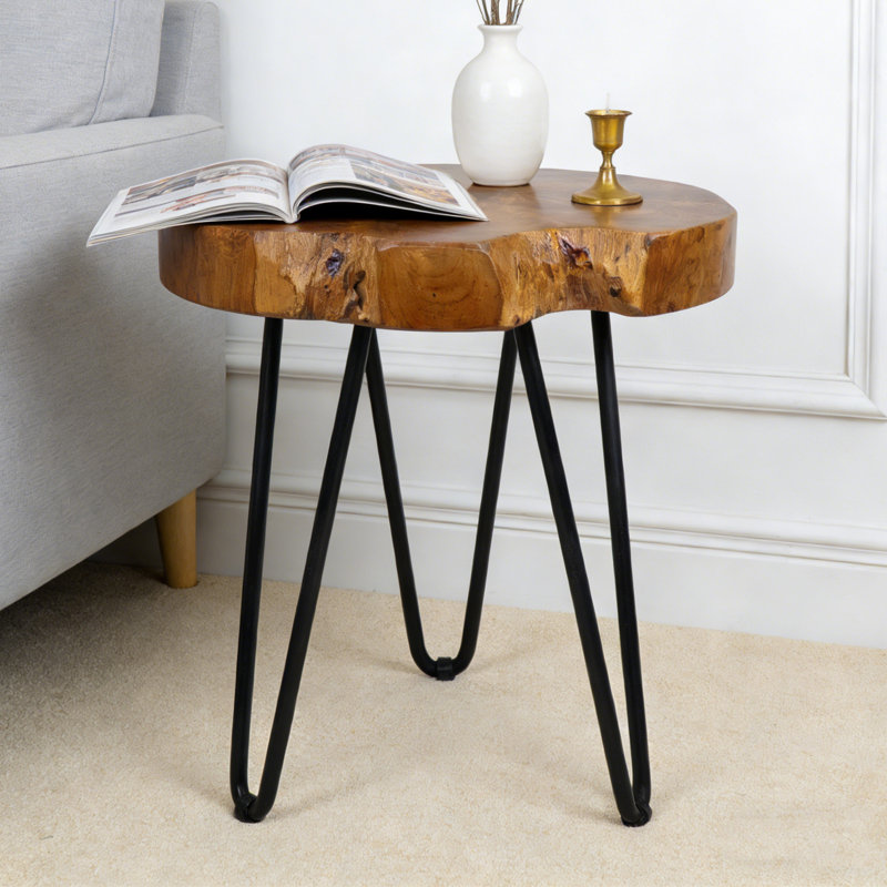 Table de bout ronde Live Edge