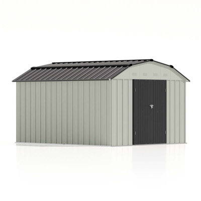 10 ft. W x 12 ft. D Metal Storage Shed