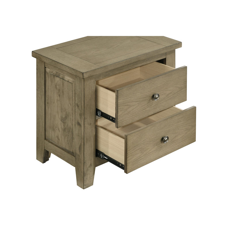Table de chevet 2 tiroirs Pelton