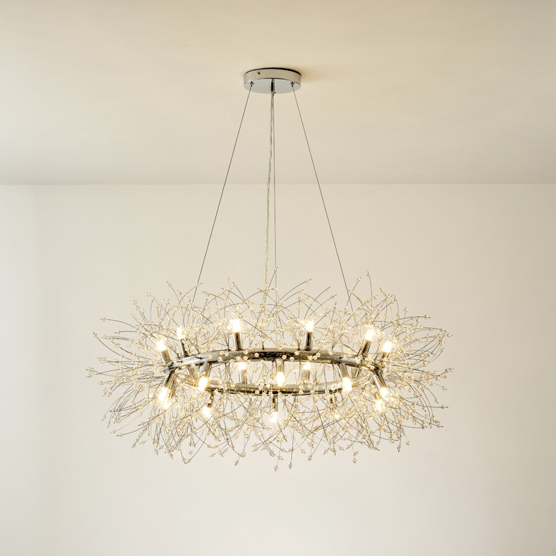 Kosuke Crystal Dimmable Drum Chandelier