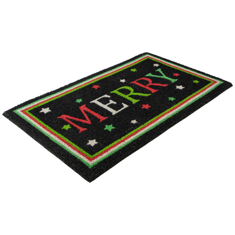 Paillasson "Merry" Black Coir 18 "x 30"