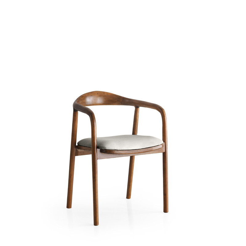 Chaise, Noyer, Gris clair