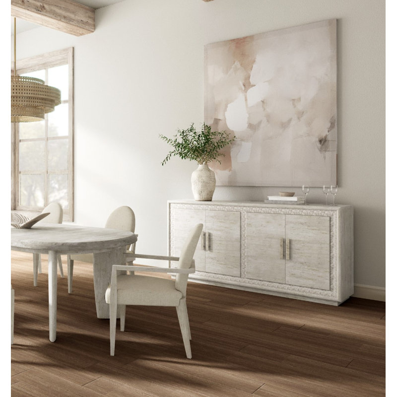 Chaise avec accoudoirs rembourrée Ashlar