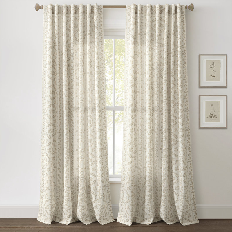 Paire de rideaux obscurcissant Yoan, Beige