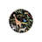 Black Themed Multicolored Tree Giraffe And Monkey Patterned Modern Decorative Carpet-322953209