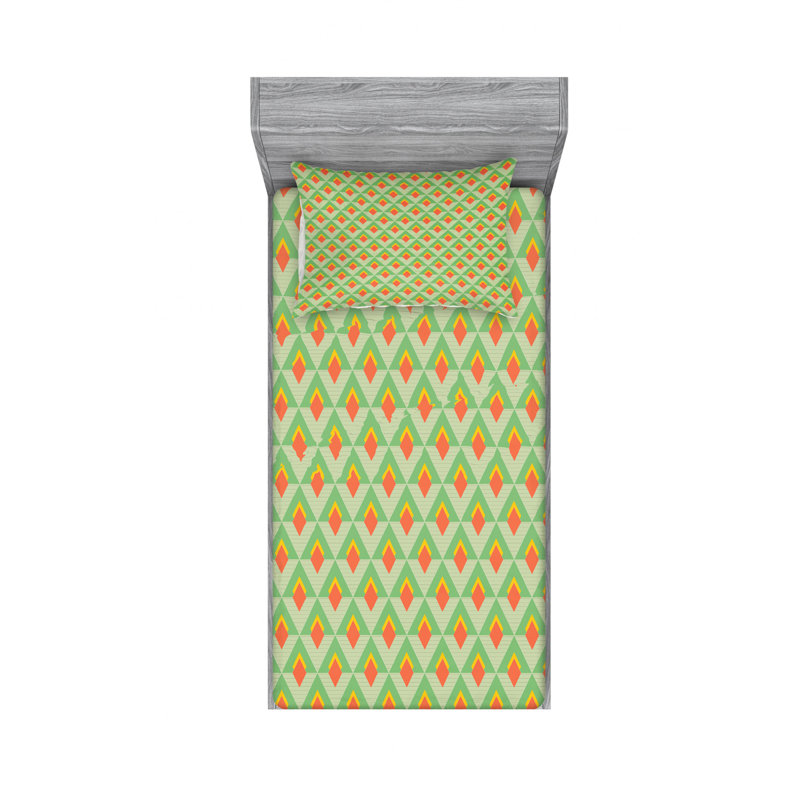 Microfiber Sheet Set, Twin Sheet Set with Fitted Sheet
