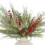 Holiday Cedar and Berry Arrangement in Vase