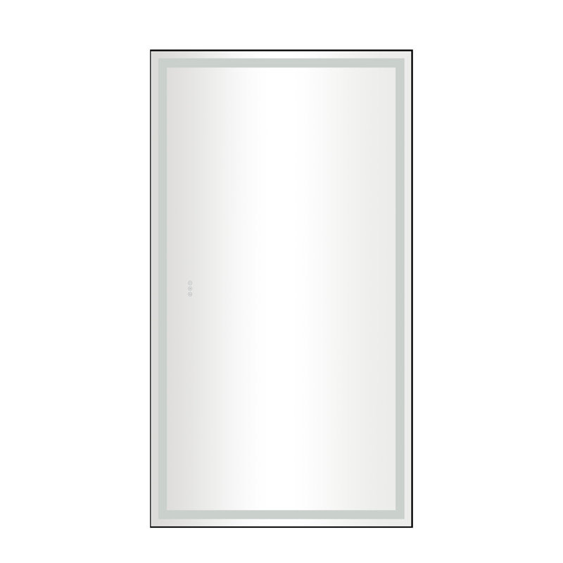 Metal Flat Wall Mirror, 72" x 48"