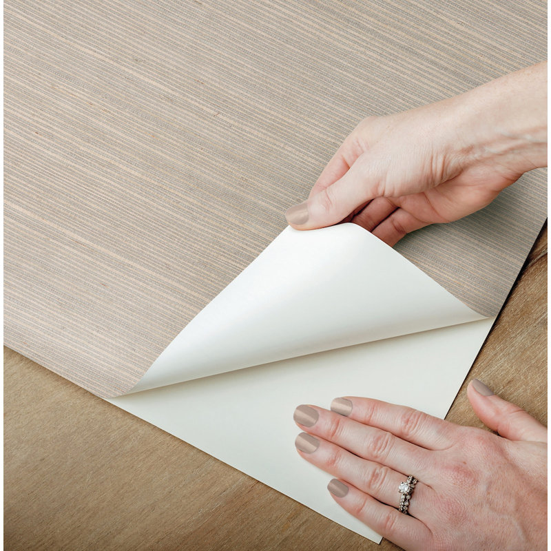 Papier peint en peluche et sisal Weatherhill, Gris chaleureux