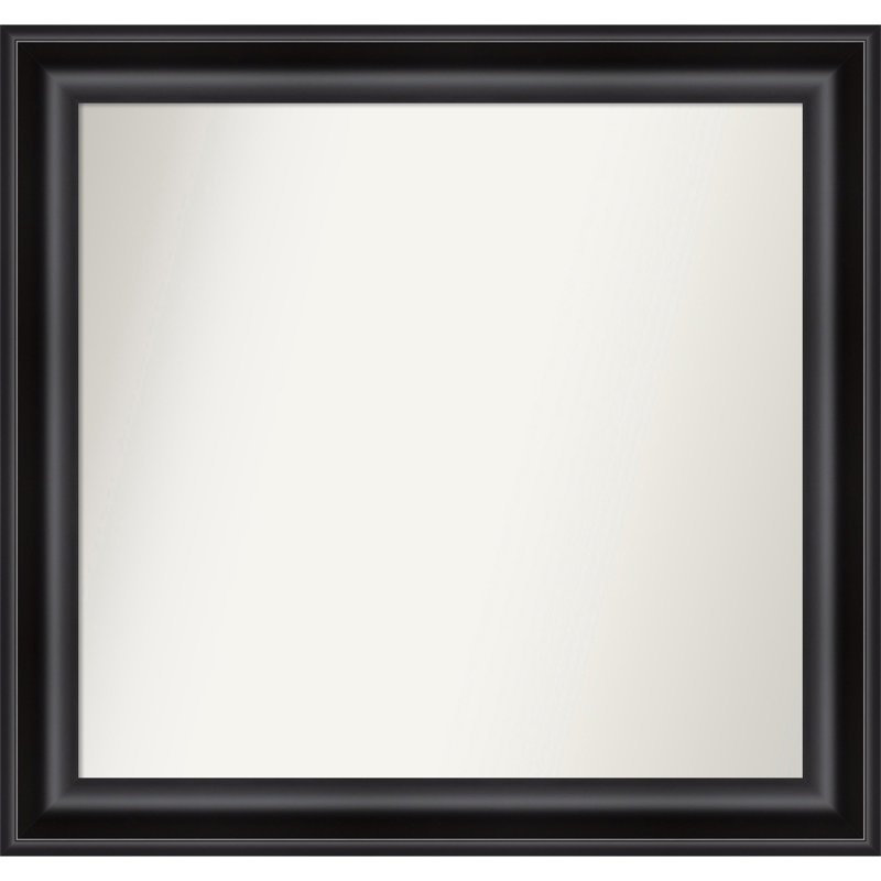 Miroir d'appoint mural en plastique Churchton, 33,75 po x 35,75 po