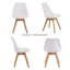 Set Of Four Modern Dining Chairs With Wooden Legs, High-Density Cushions, And Durable PU Leather For Comfort And Style In Any Setting-319358676
