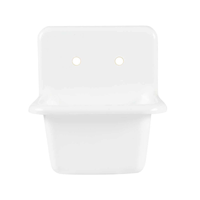 Évier de cuisine de ferme L 22,5 po x l 16,25 po, Blanc / rose