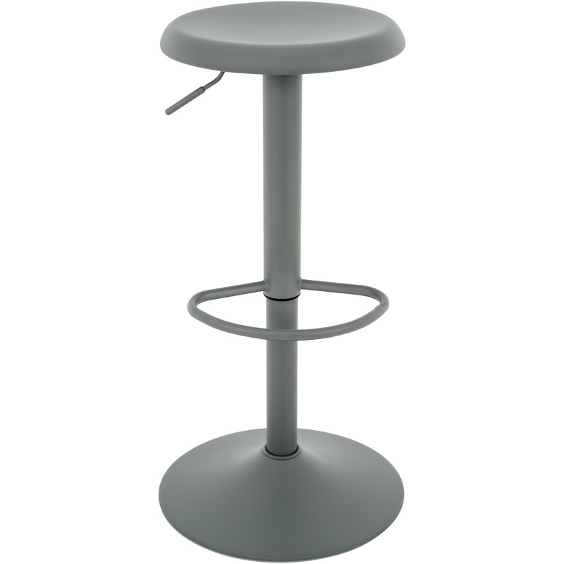 Tabourets de bar 1 pièce Juddson, tabourets de bar pivotants à hauteur réglable, tabourets de bar Airlift en métal, chaises de bar à hauteur de comptoir sans dossier pour la cuisine, salle à manger, pub, café