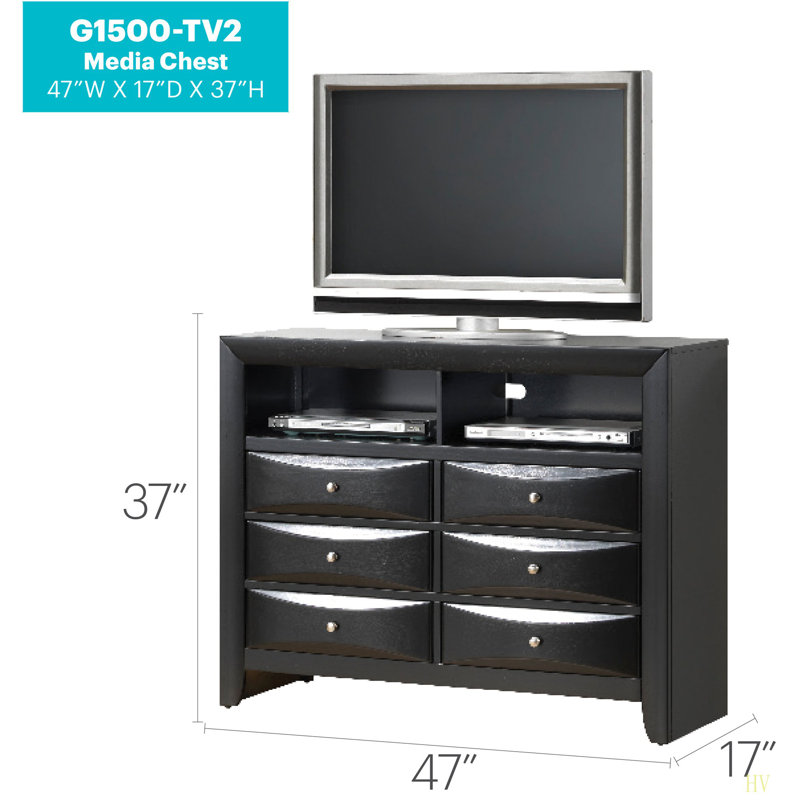 Commode média Marilla, Noir