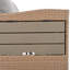 Ensemble de canapé d'extérieur modulaire en forme de L avec 2 tables d'appoint extensibles pour la cour et la piscine