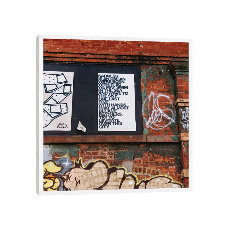 East Village Street VII by Bethany Young - Print on Canvas, White Framed, 45.72cm H x 45.72cm W x 3.81cm D