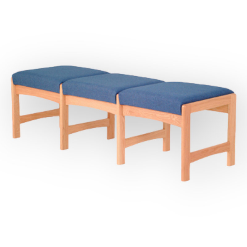 Banc à trois places Narsiso, Acajou