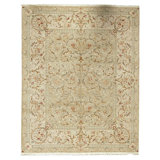 Handmade Silk and Wool Oriental Area Rug