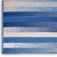 Tapis rayé bleu / ivoire / rose Kallum-127568236