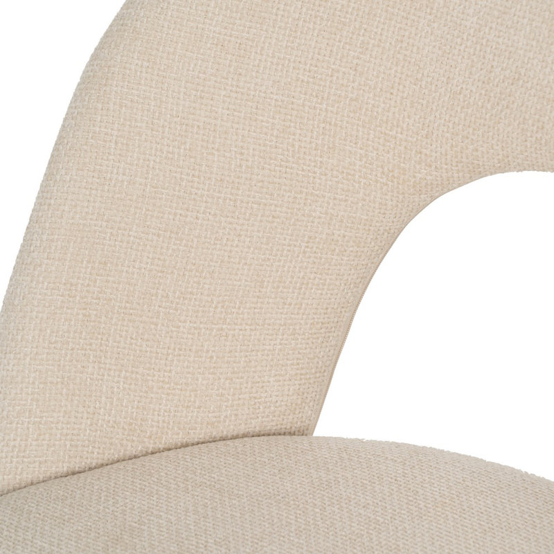 Keokuk 47cm H Polyester Upholstered Upholstered Back Side Chair, White