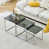Square Black Marble Set of 3