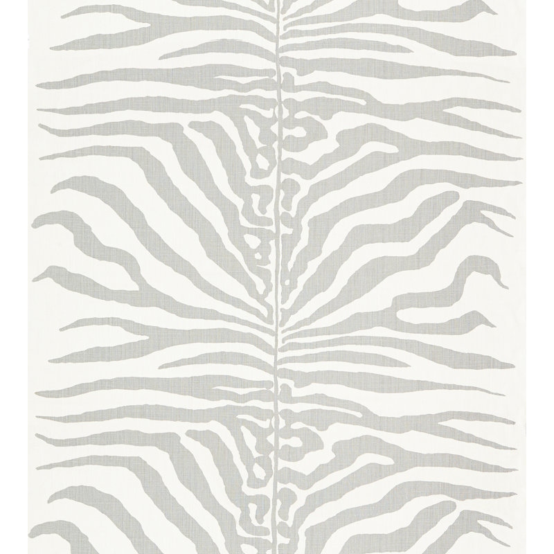 Jardin Zebra Fabric, Zinc