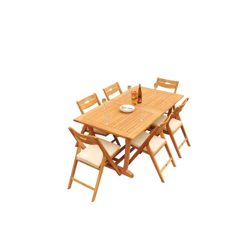 Ensemble repas pour 6 personnes Cimara, 105 po x 40 po x 31,5 po