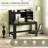 Modern Computer Desk With Hutch And Storage Shelves-556230562