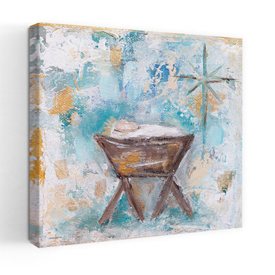 Art contemporain abstrait paysage d'hiver