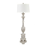 67" Floor Lamp With White Shade