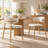 Bosvilt PU Leather Dining Chairs with Solid Wood Legs