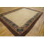 Hooked Antique Room Size 1920s American Ivory Wool Rug