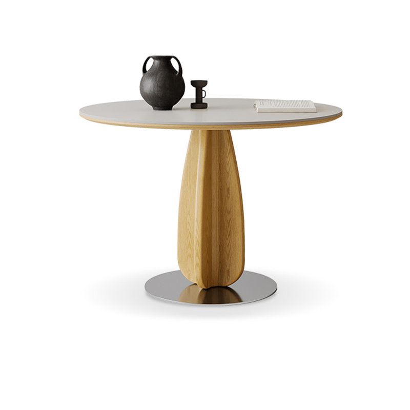 Table de salle à manger blanche, H 29,53 po x L 43,31 po x l 43,31 po