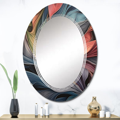 Zenn - Miroir mural moderne ovale