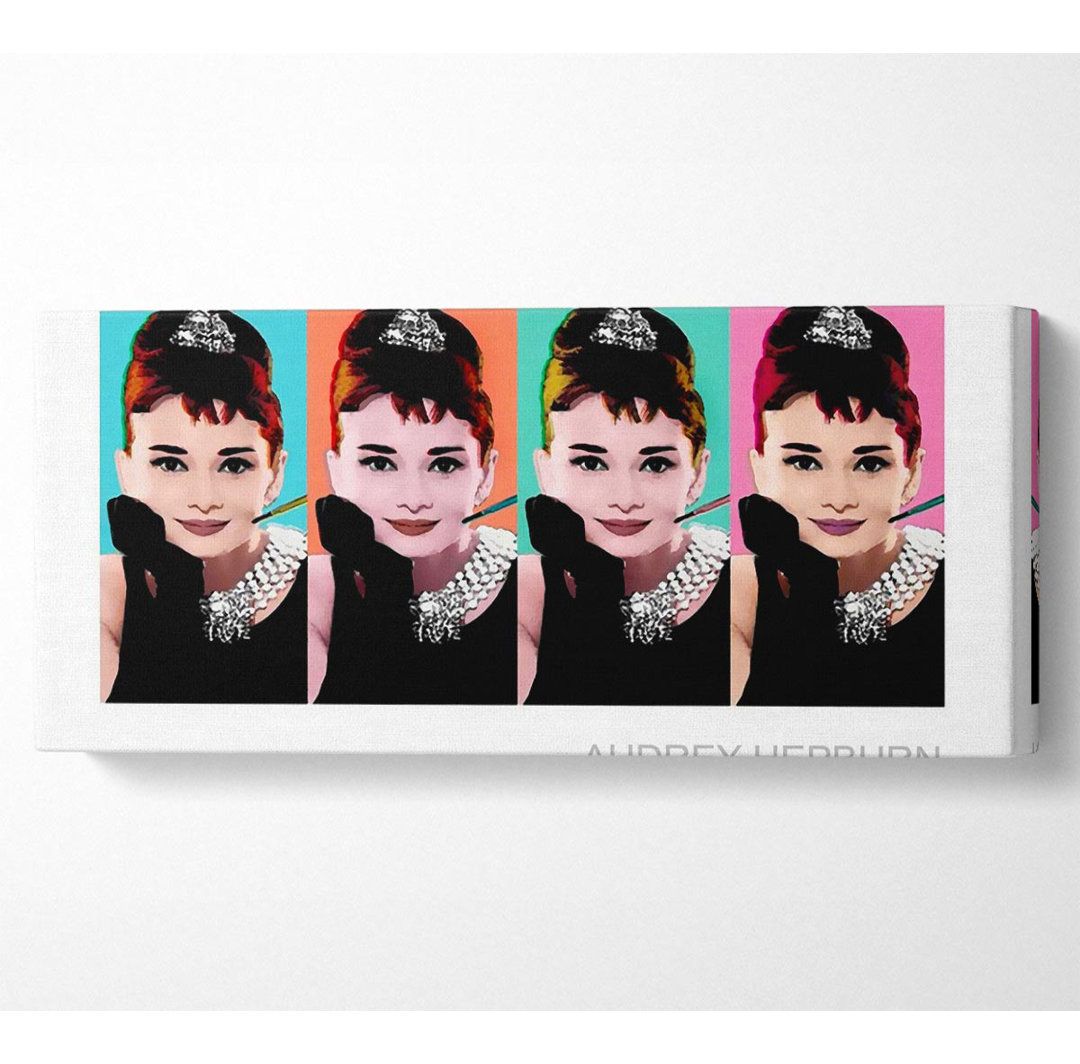 Audrey Hepburn 4 Gesichter - Kunstdrucke auf Leinwand