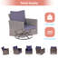 Ensemble de conversation avec fauteuil berçant et pivotant pour 5 personnes Charlenne-1294166098-1294166109