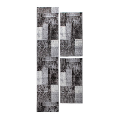 Branesha Rectangle 67 cm x 620 cm Geometric Shapes Area Rug Set