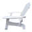 White Solid Wood Chair With Umbrella Hole - Comfortable And For Outdoor/Indoor Patio, Porch, Deck, Garden, Poolside Easy Assembly Included Included, Versatile Use Seating Process-933492919