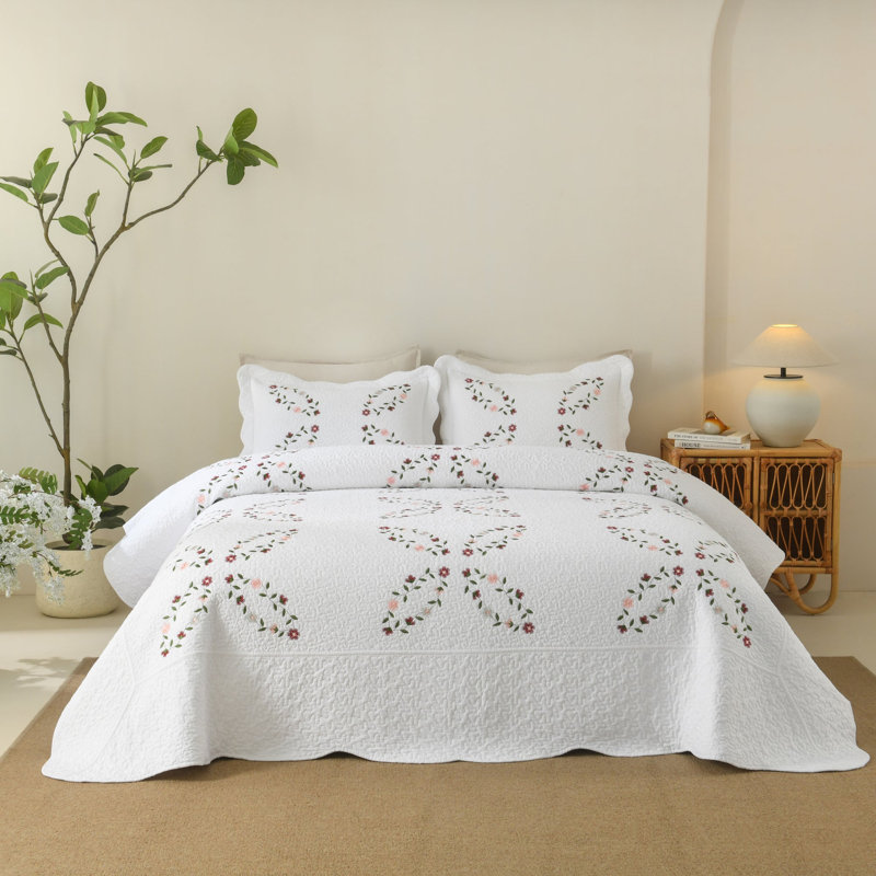 Ensemble de couvre-lit 3 pièces, King Quilt + 2 Shams