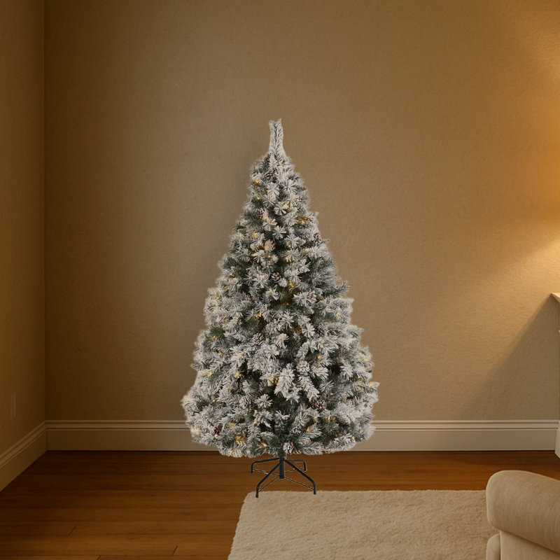 Lighted Artificial Christmas Tree, 6' H