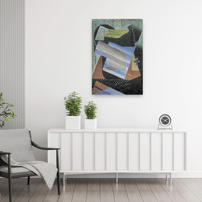 Art mural classique contemporain abstrait de Juan Gris, 36" H x 24" W