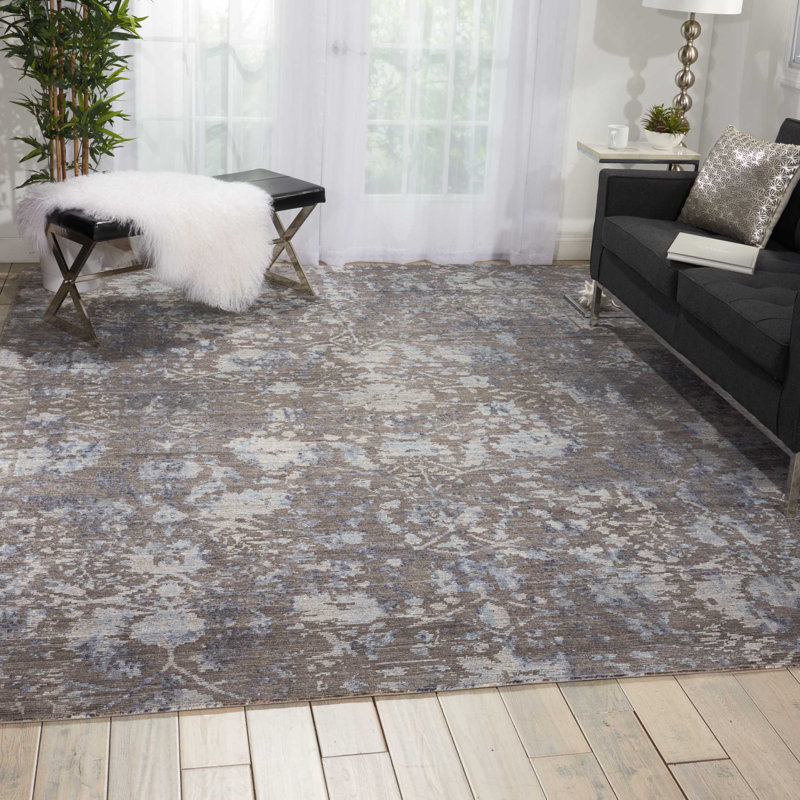 Dehl Rayon Abstract Indoor Rug, Runner 2'3" x 8'