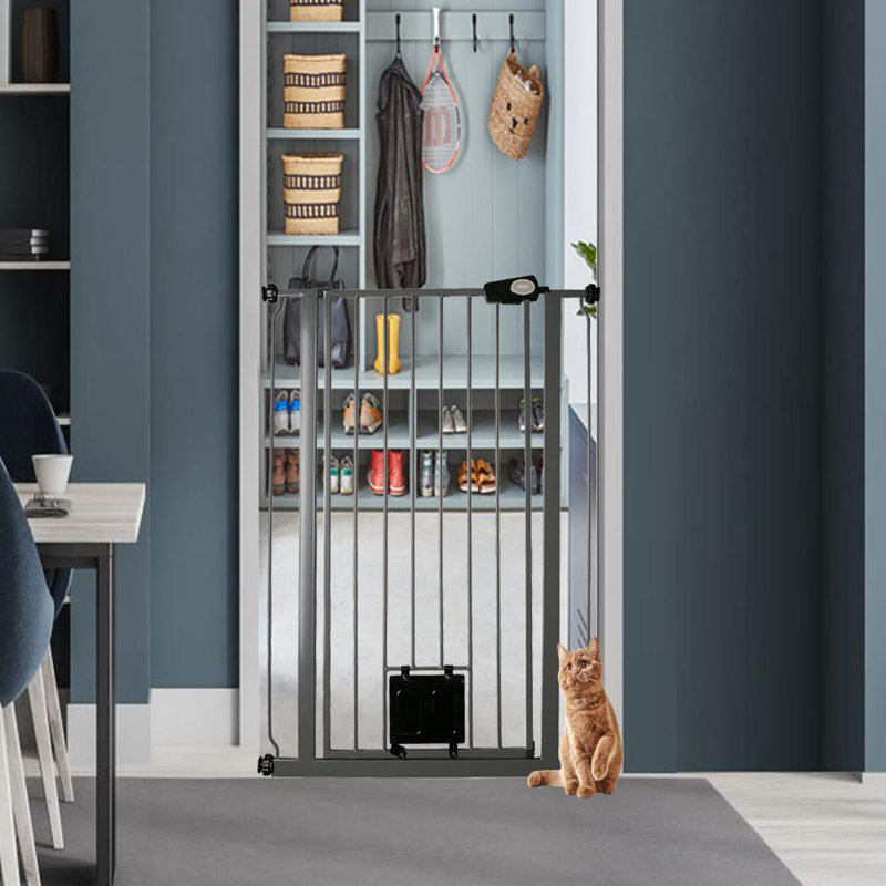 Benjemin Metal Pressure Mounted Pet Gate, 75 - 84cm