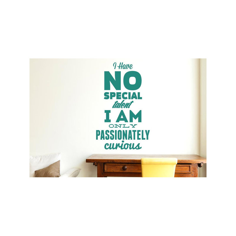 Non-Wall Damaging Wall Decal, Aqua Green, Large