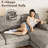 6 Seat U-Shaped Sectional Sofa, 105" Wide Modern Soft Sofa Couch with Double Chaises-346445422