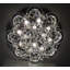Lustre en cristal à motif floral de 61 cm (24 po) avec DEL à intensité variable 3000-6000 K
