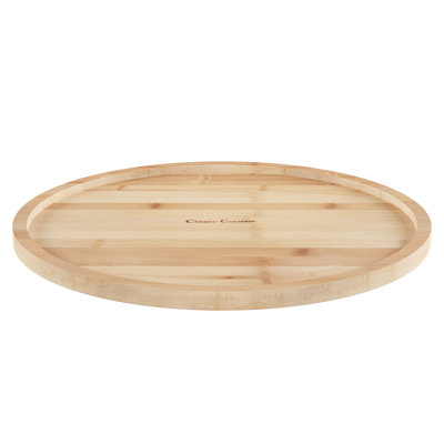 Langford Single-Tier 14-inch Round Lazy Susan - All-Natural Turntable Organizer